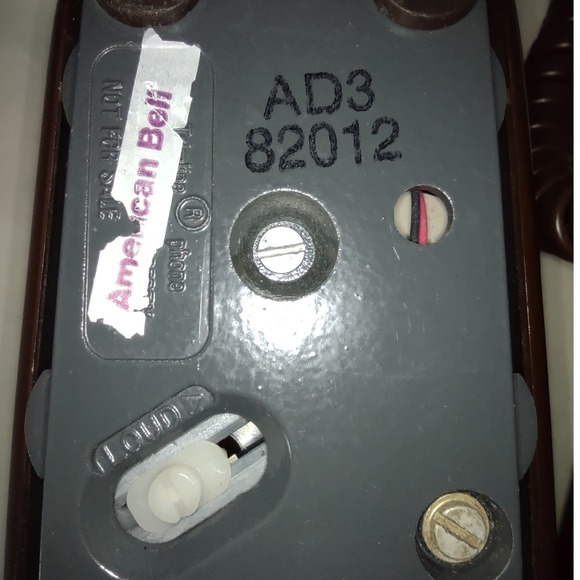 Western Electric Rotary Dial Desk Phone Brown Retro Vintage AD3 82012 - Picture 4 of 8